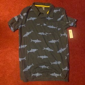 Old Navy boys blue collared shirt.